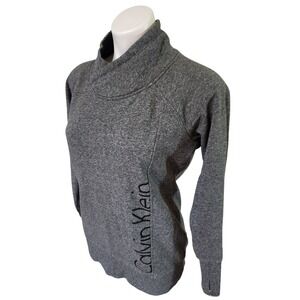 Calvin Klein Gray‎ pullover sweater mockneck sweater M Activewear athleisure